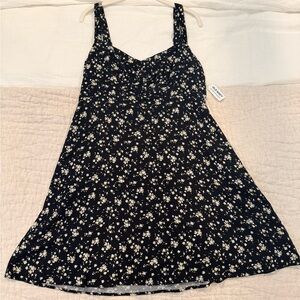 Black Floral Slip Dress